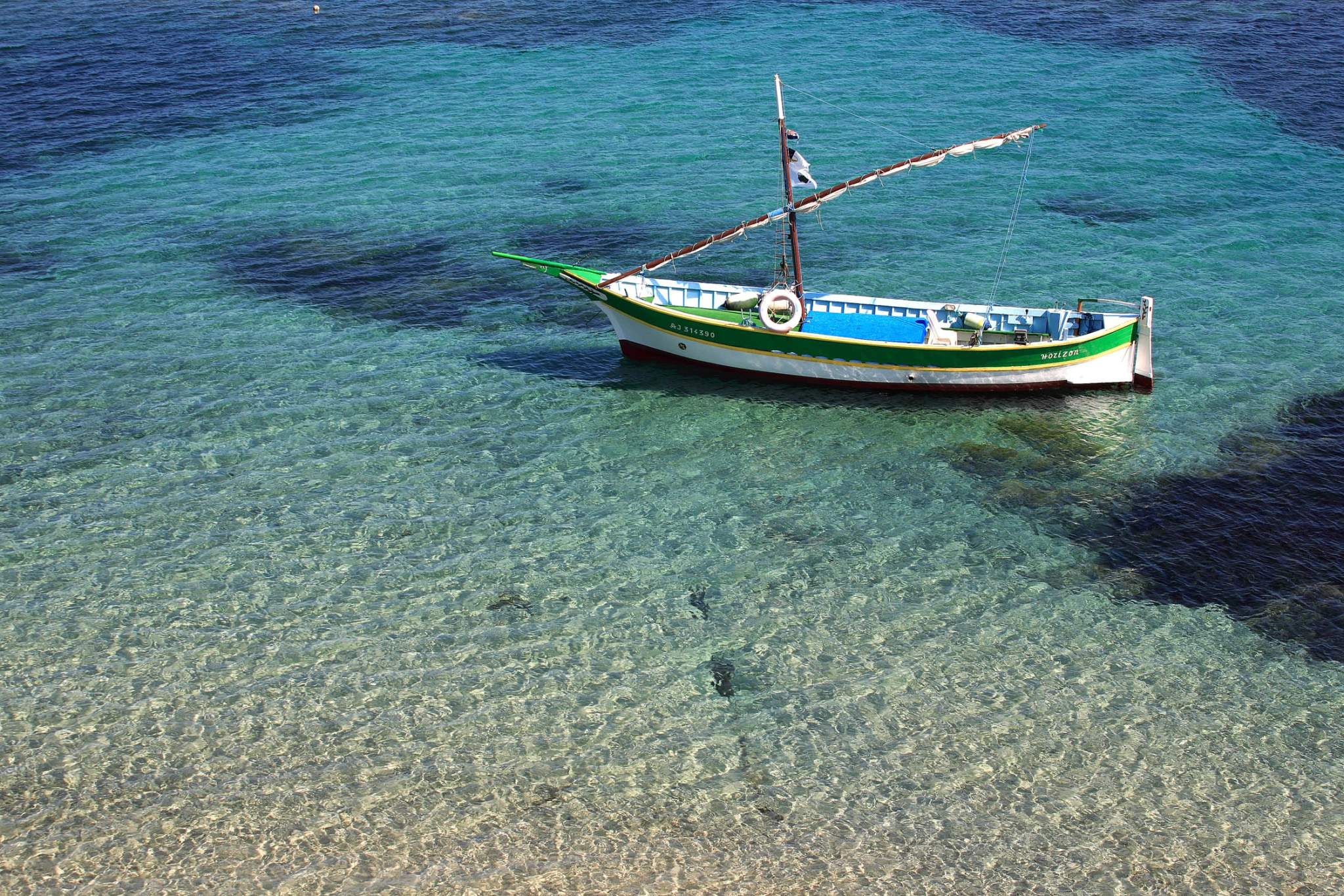 La plage de Pinarello à quelques mètres