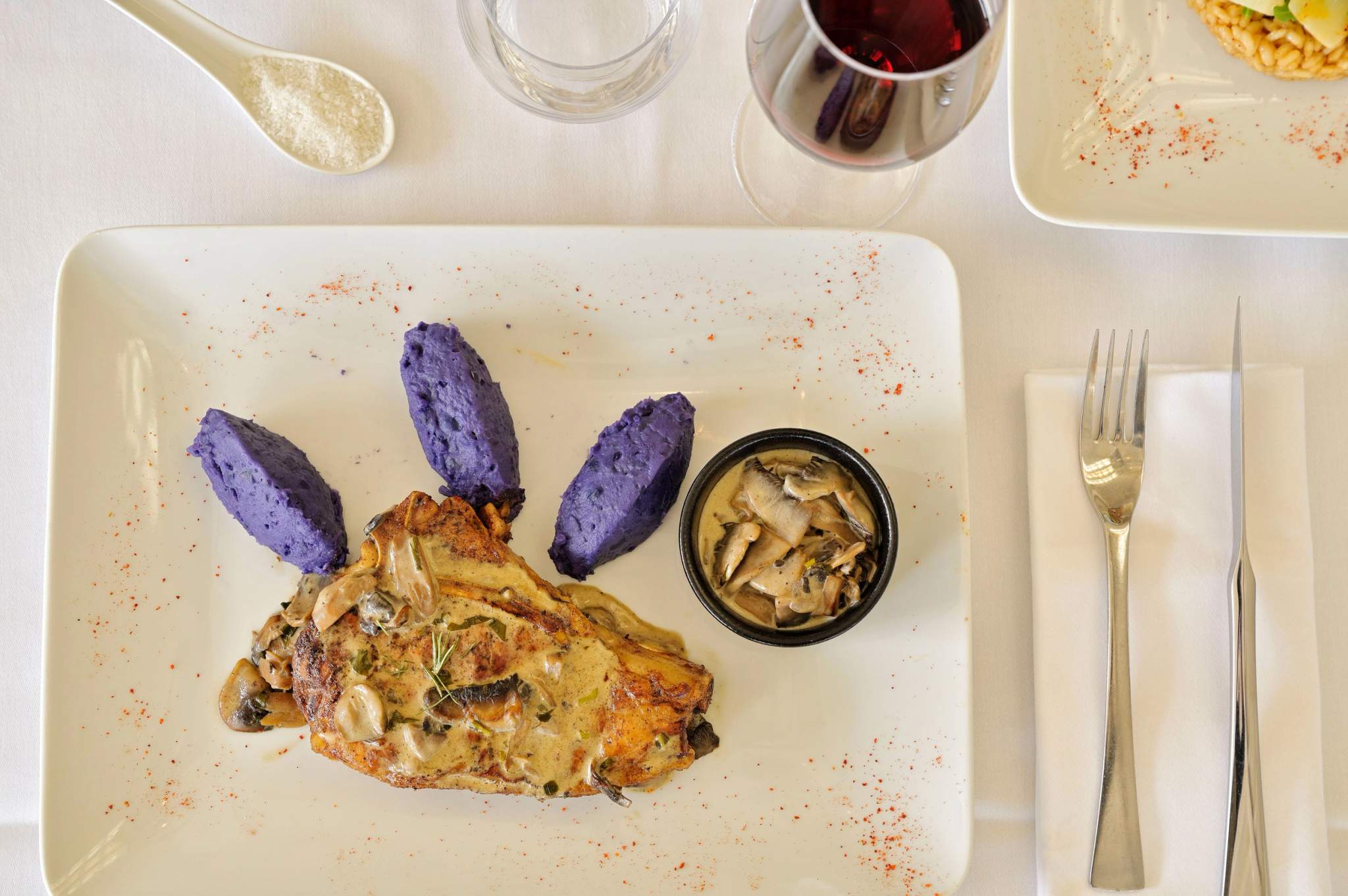 Les plats du restaurant La Baie de Pinarello