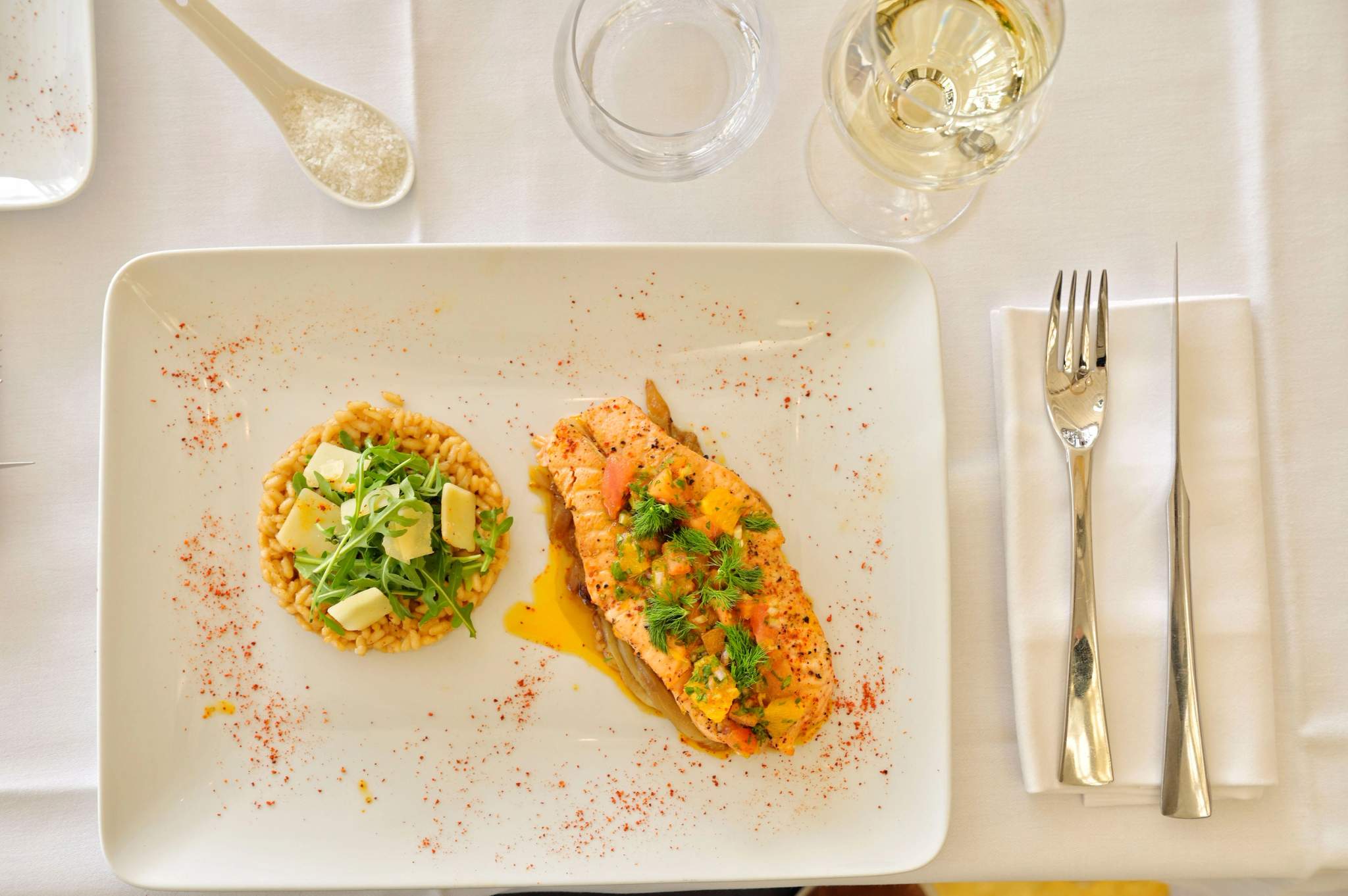 Cuisine méditerranéenne au restaurant La Baie de Pinarello